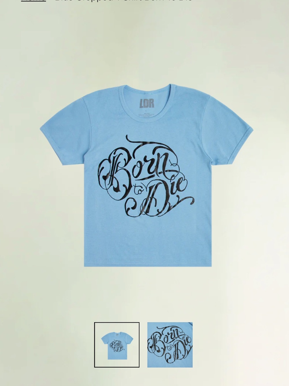 Lana Del Rey M "Born to Die" Graphic Baby Tee